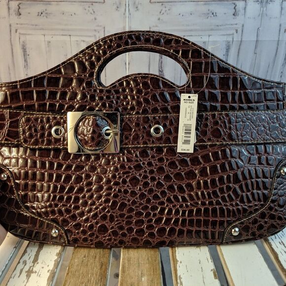 nwt new apt 9 purse handbag bag tote travel wristl - Picture 1 of 5